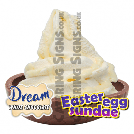 Dream White Choc - Easter Egg Sundae