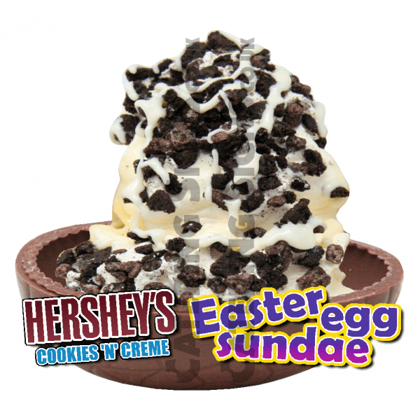 Hershey's Cookies 'n' Creme - Easter Egg Sundae