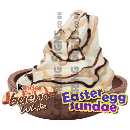 Kinder Bueno White - Easter Egg Sundae