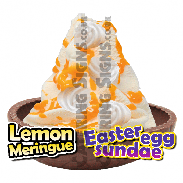Lemon Meringue - Easter Egg Sundae