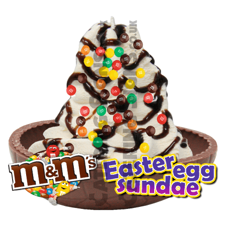 M&M's - Easter Egg Sundae
