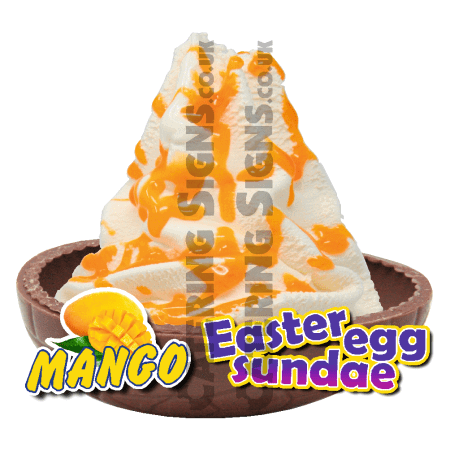 Mango - Easter Egg Sundae