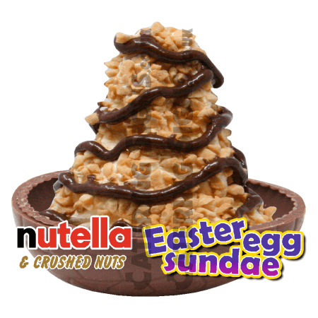 Nutella & Crushed Nuts - Easter Egg Sundae