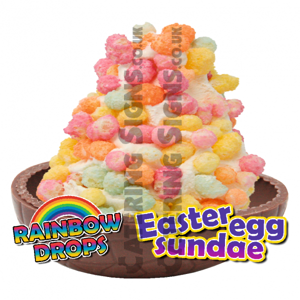 Rainbow Drops - Easter Egg Sundae