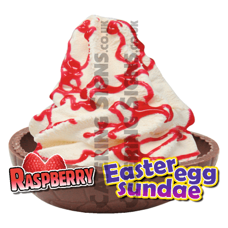 Raspberry - Easter Egg Sundae