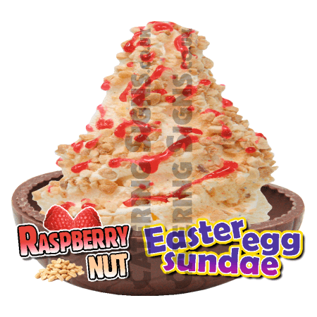 Raspberry Nut - Easter Egg Sundae