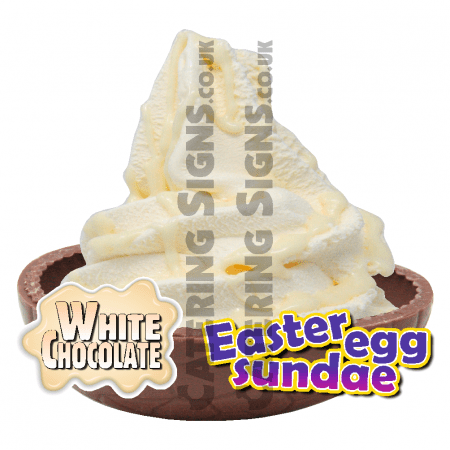 White Chocolate - Easter Egg Sundae