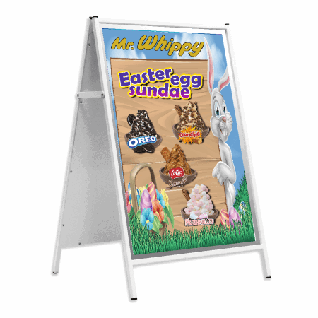 Informer Pavement Sign with Posters