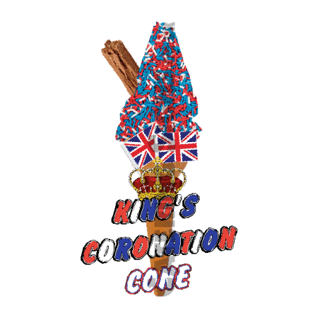 King's Coronation - Sprinkles - Single Cone