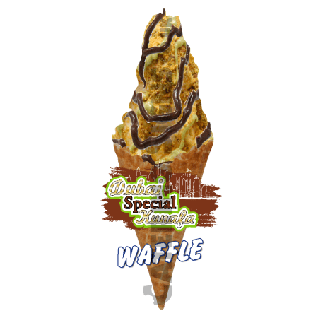 Dubai Kunafa Duo Sauce - Waffle Cone